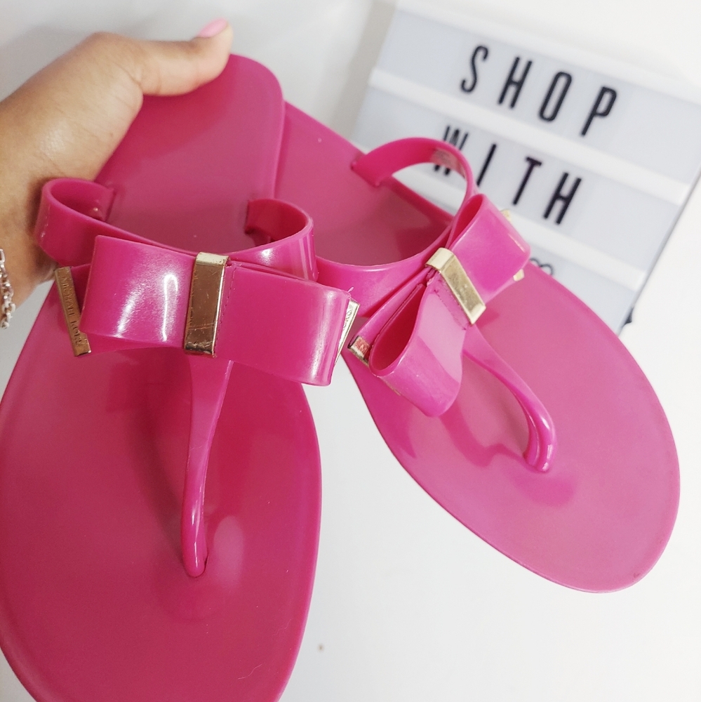 Michael Kors Pink jelly sandals